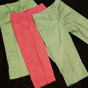 Trio of capri pants